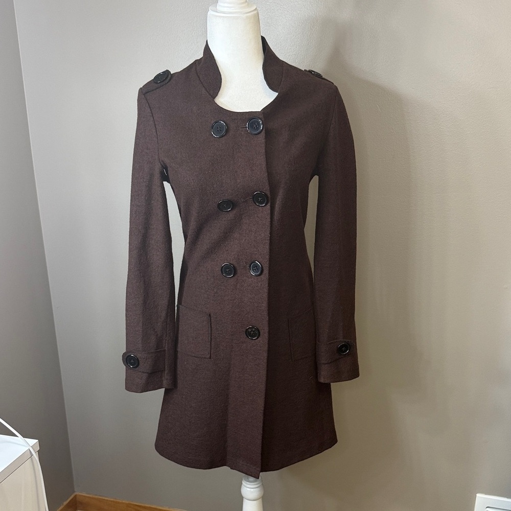 See By Chloe Dark Brown Wool Trench Coat